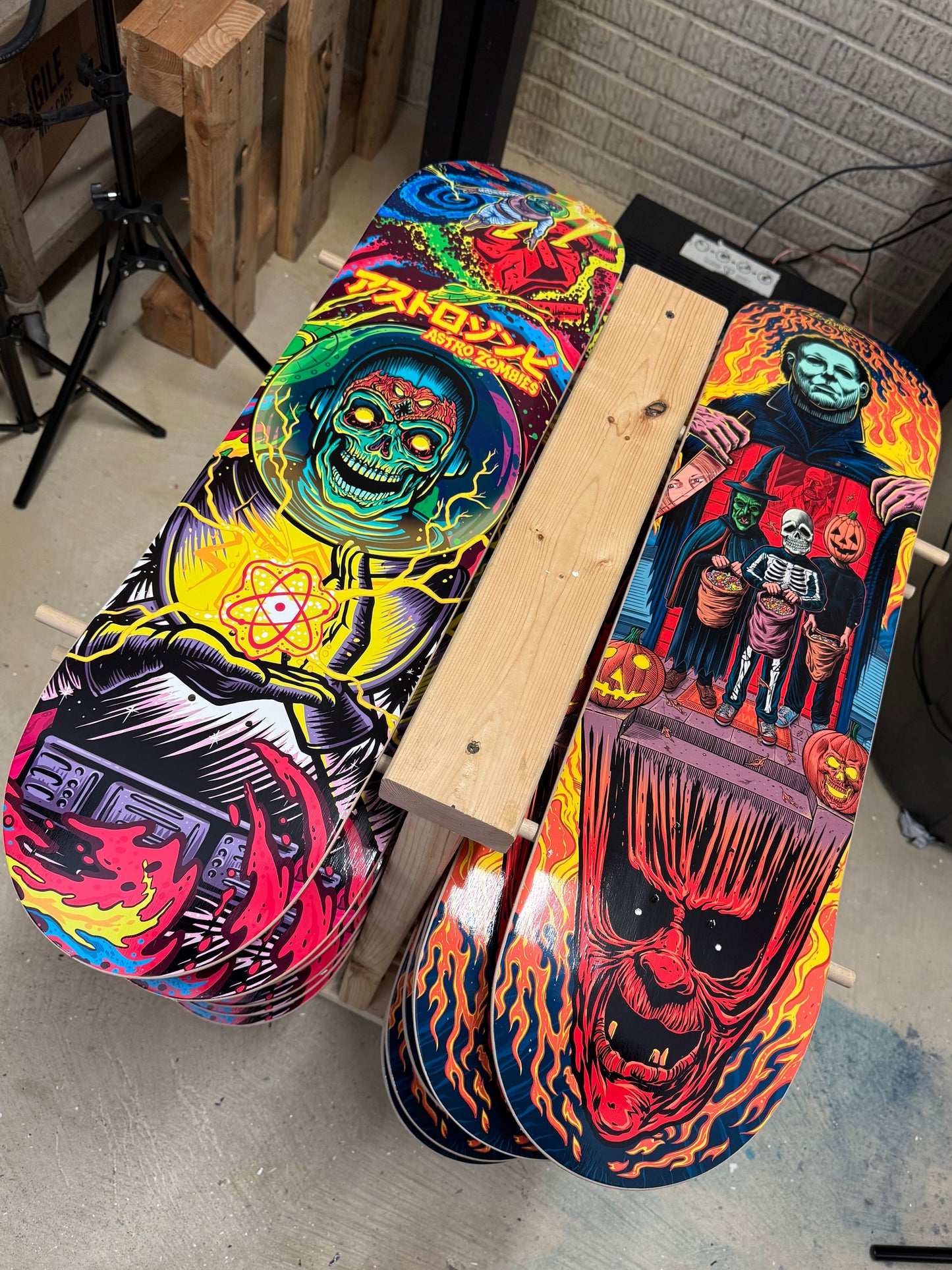 Astro Zombie Skate Deck